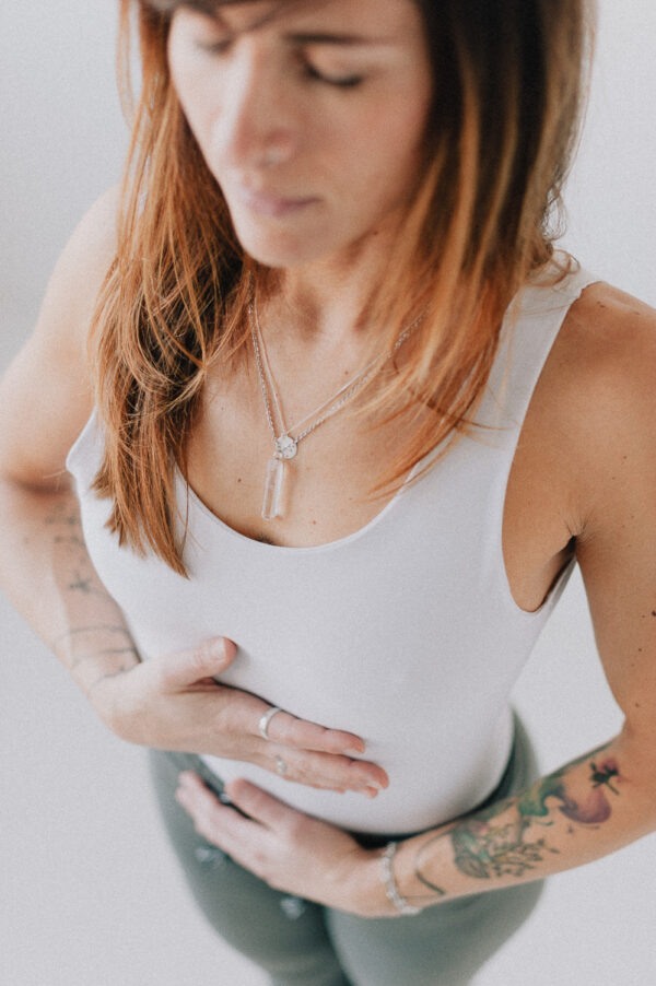 Aura (White Yoga Body, Open Back)
