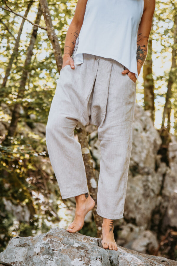 Desert Flow (Beige Linen Pants)