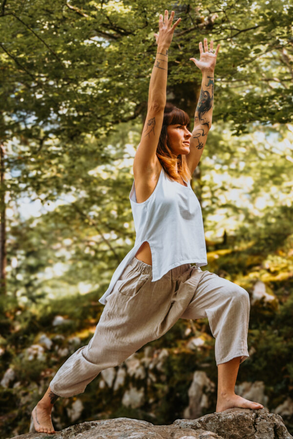 Desert Flow (Beige Linen Pants) - Image 4