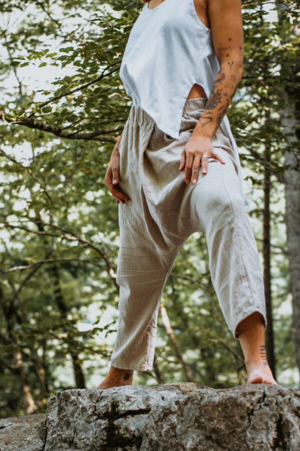 Desert Flow (Beige Linen Pants) - Image 6