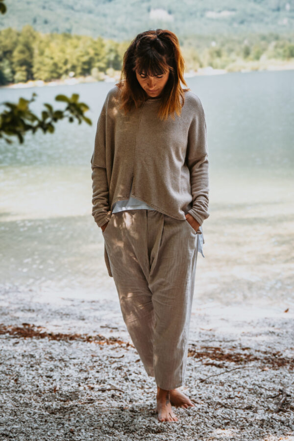 Desert Flow (Beige Linen Pants) - Image 5