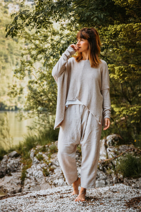 Desert Flow (Beige Linen Pants) - Image 7