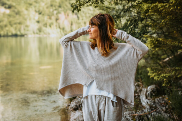 Mira (Beige Knitted Sweater) - Image 2