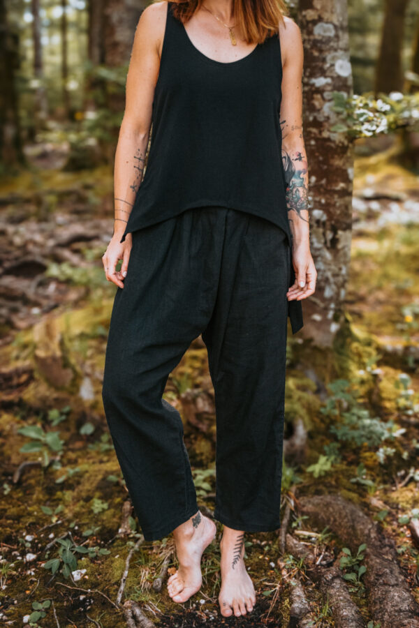 Ratri (Black Asymmetrical Shirt) - Image 6