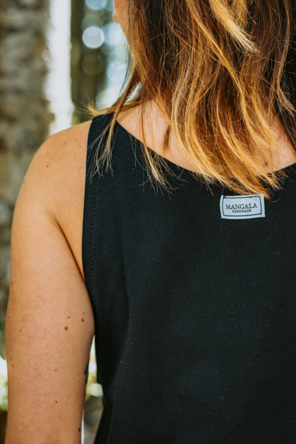 Ratri (Black Asymmetrical Shirt) - Image 3