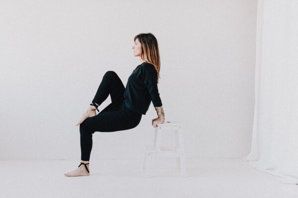 Raven Knit (Black Waffle Sweater) - Image 4