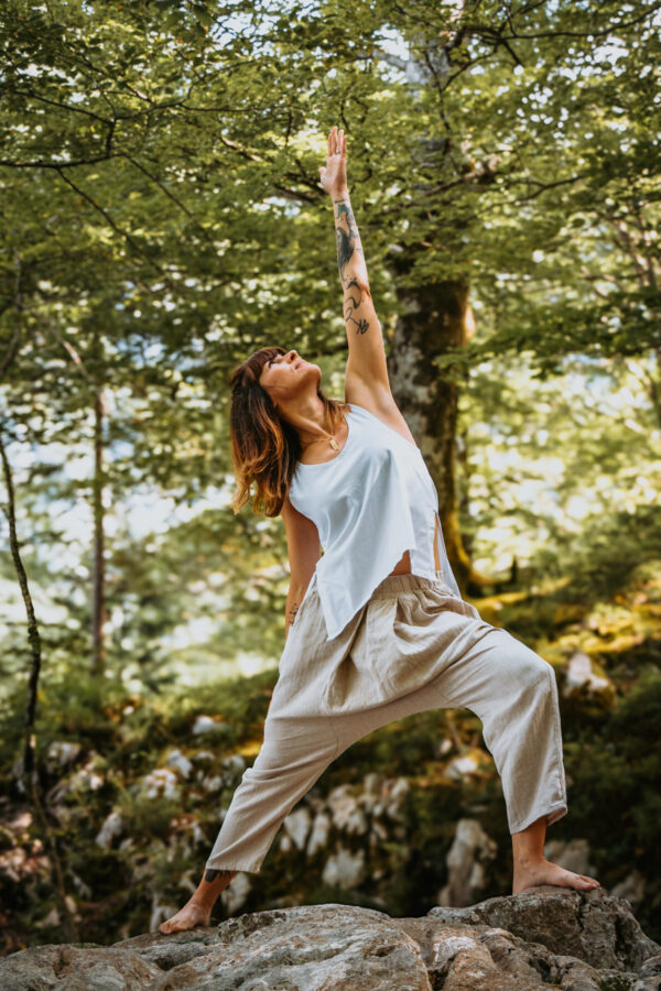 Shanta (White Asymmetrical Shirt)